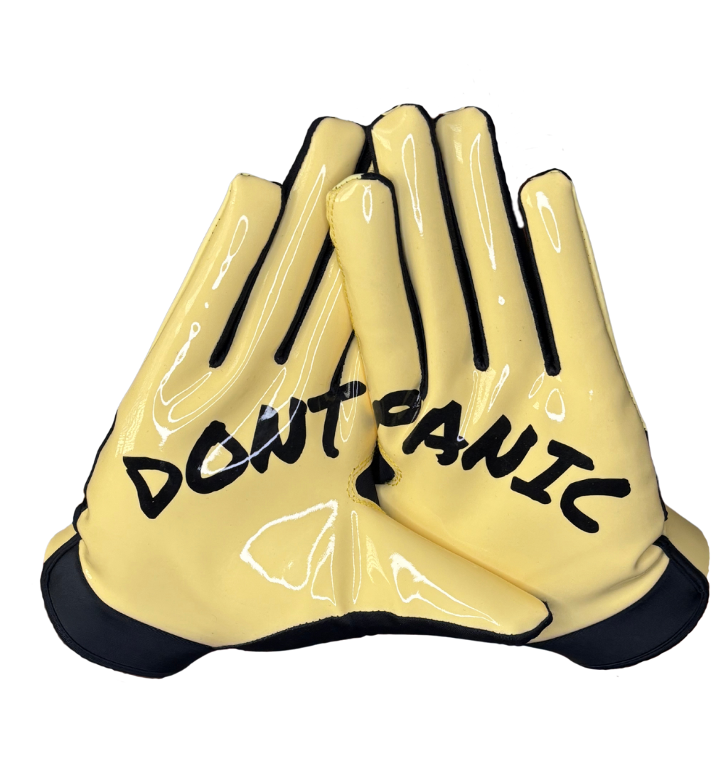 "Don't Panic" Flame (Gen 1) Football Gloves - Image 3